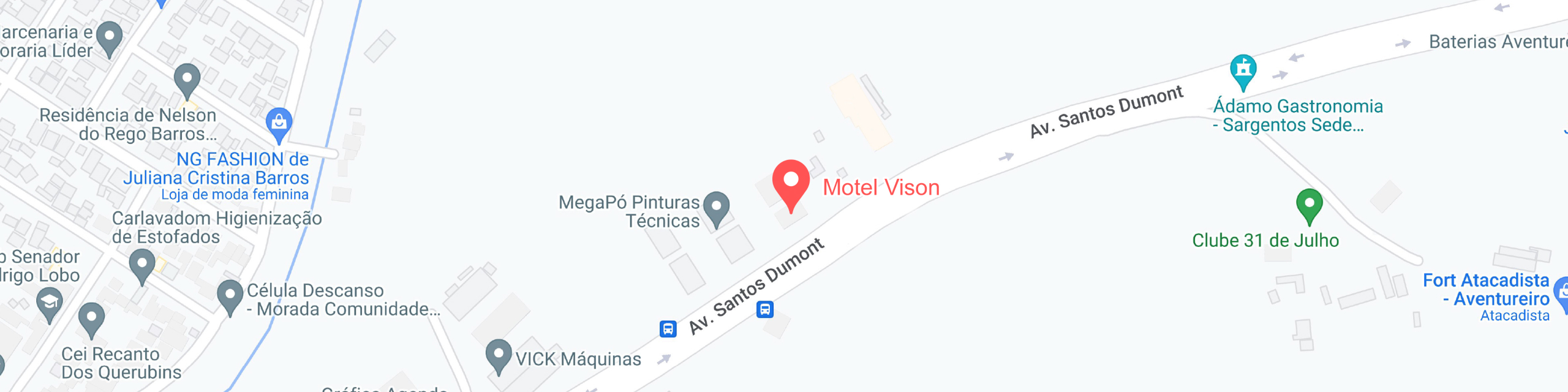 imagem do mapa de localizaçao do motel